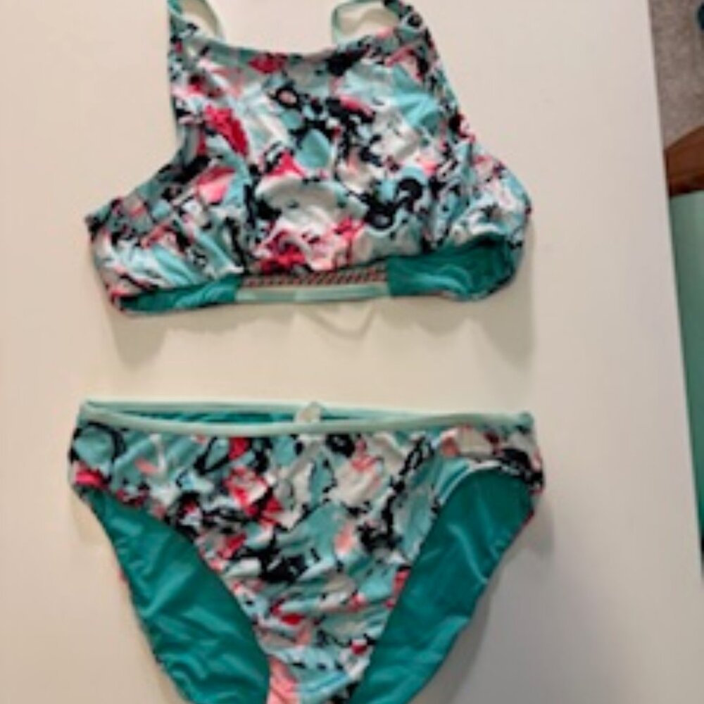 Girl's Under Armour Colorful Bikini Size 16